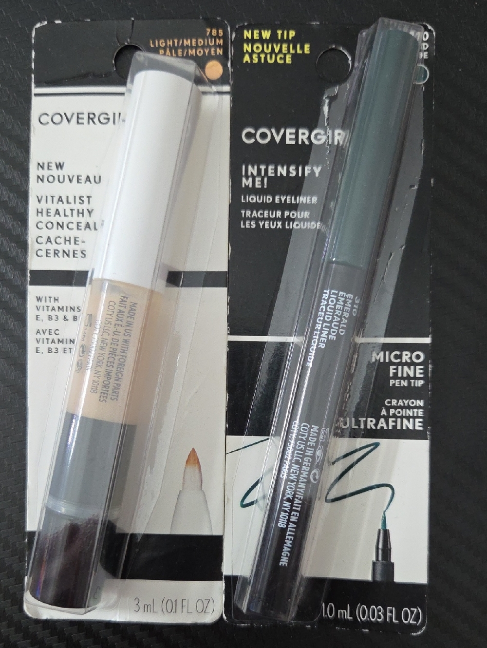 COVERGIRL Concealer Stick & Intensify Me! Liquid Eyeliner Duo - White, Teal